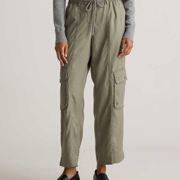 Quince Pants - Quince Cargo Green Pants Size Small